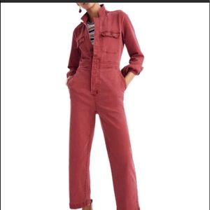 Madewell Garment Dyed Slim Coverall Jumpsuit SZ 2